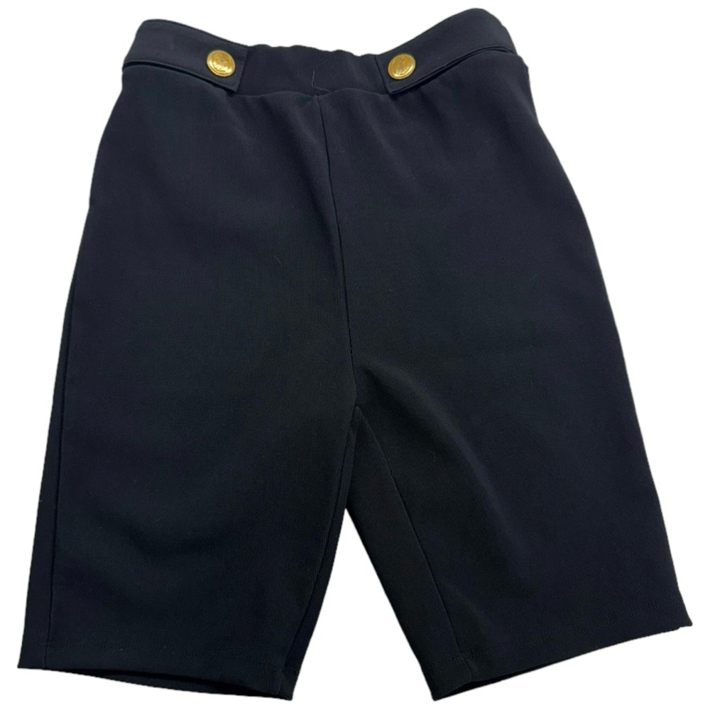 Zara Size Medium black shorts 2 gold buttons